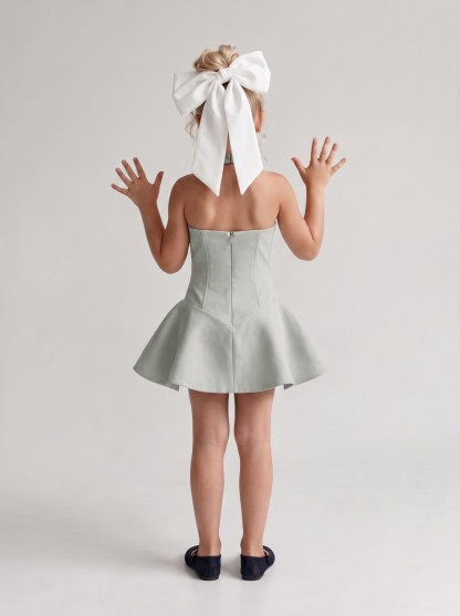 Chemical Fiber Blend Buckle Sleeveless Midi Dresses - image 4