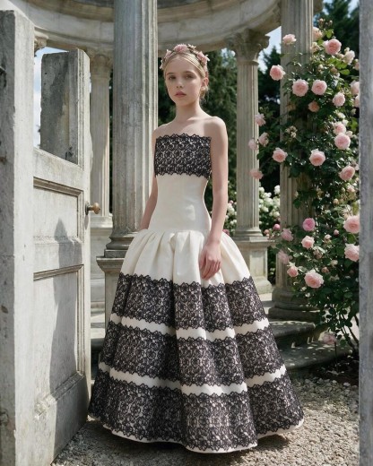 Satin Lace Edge Sleeveless Maxi Dresses - image 6