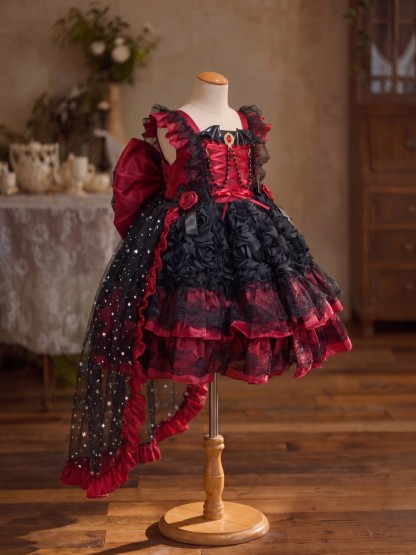 Mesh Rosette Sleeveless Short Dresses - image 6