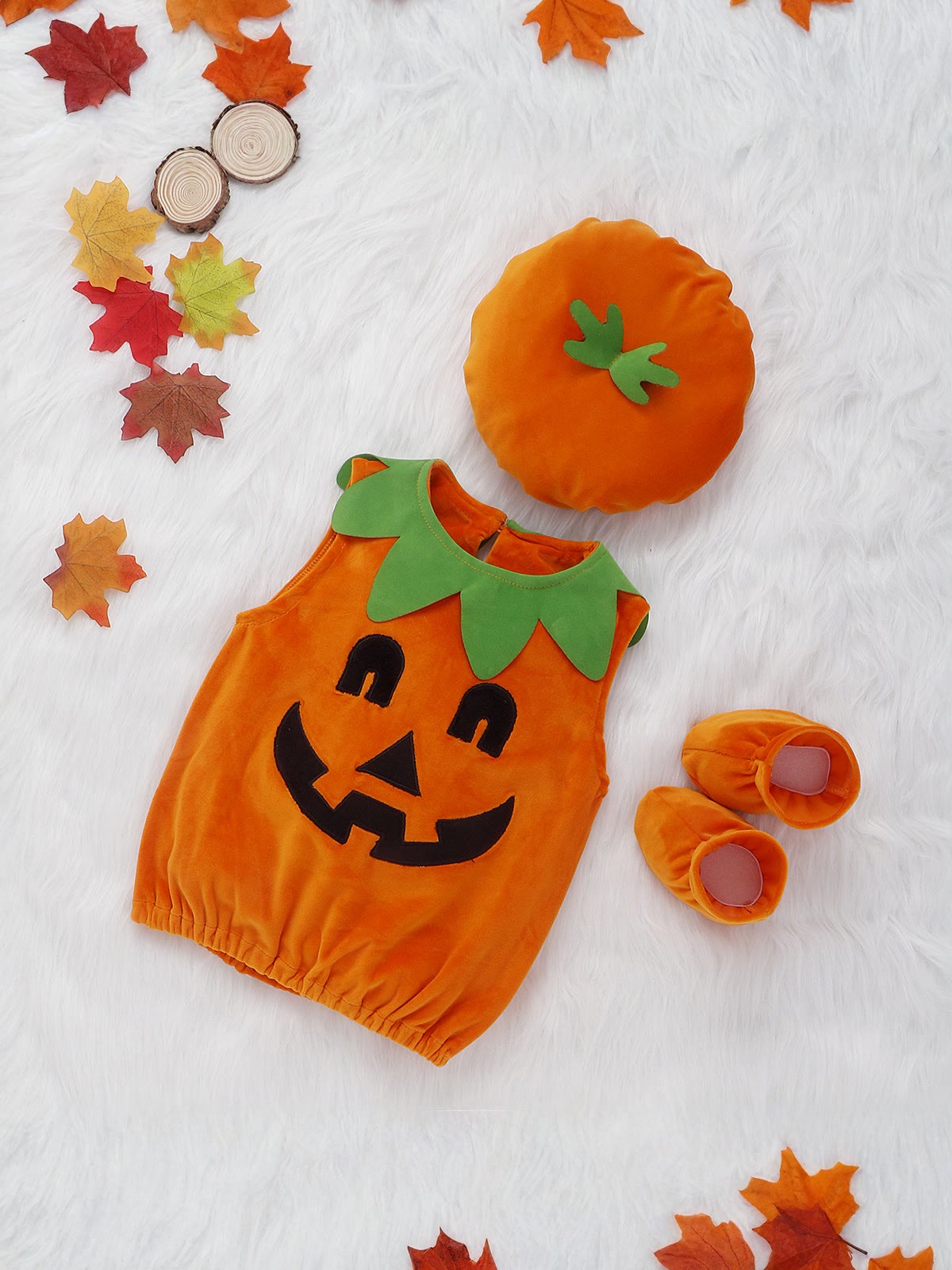 Fluff/granular Fleece Fabric Button Sleeveless Short Three-piece Set - image 2