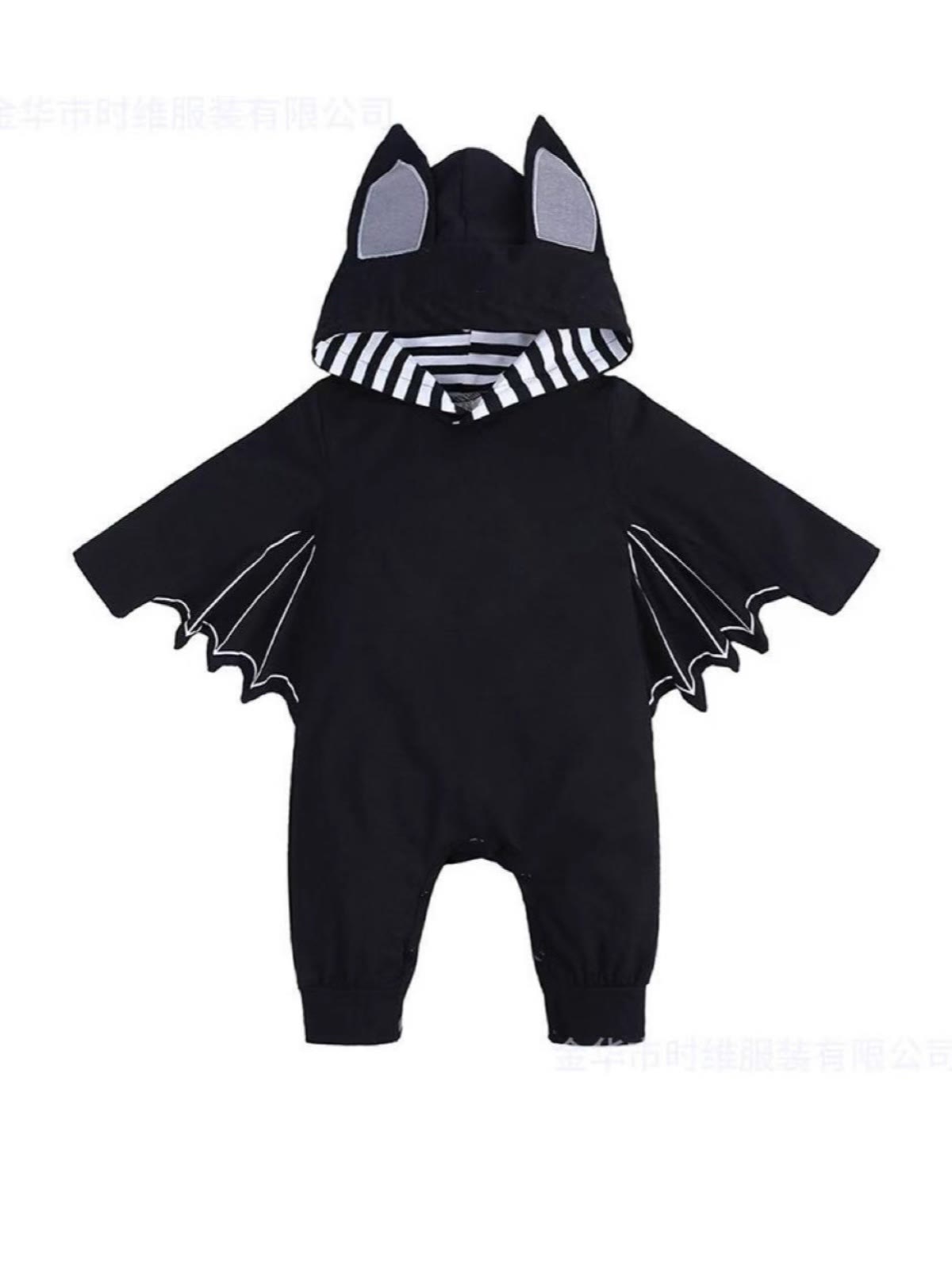 100% Cotton Button Long Sleeve Short Bodysuit - Black - 12-18M - image 1