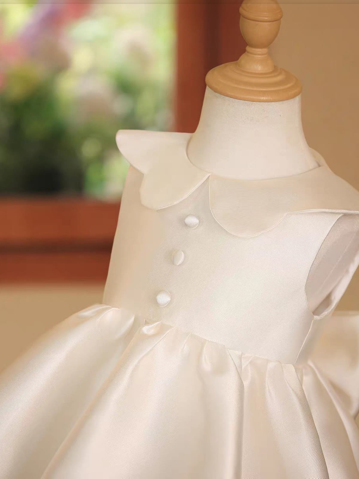 Satin Bow Sleeveless Midi Dresses - image 3