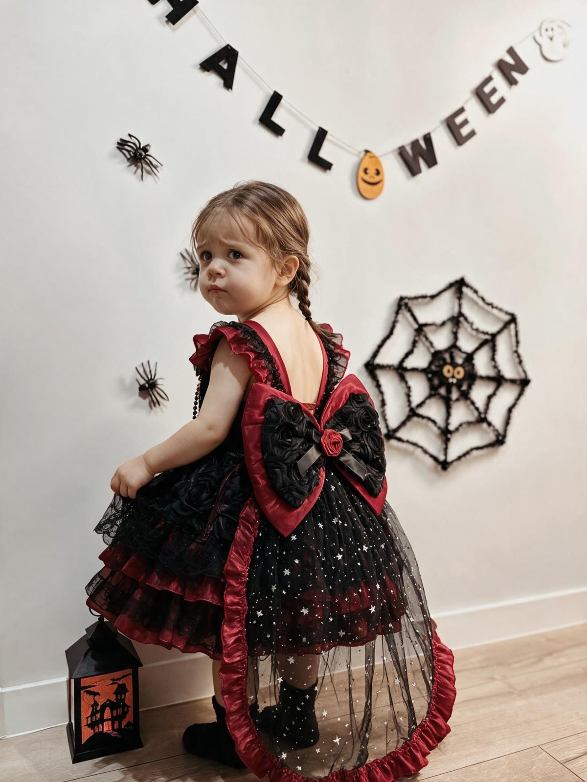 Mesh Rosette Sleeveless Short Dresses - image 5