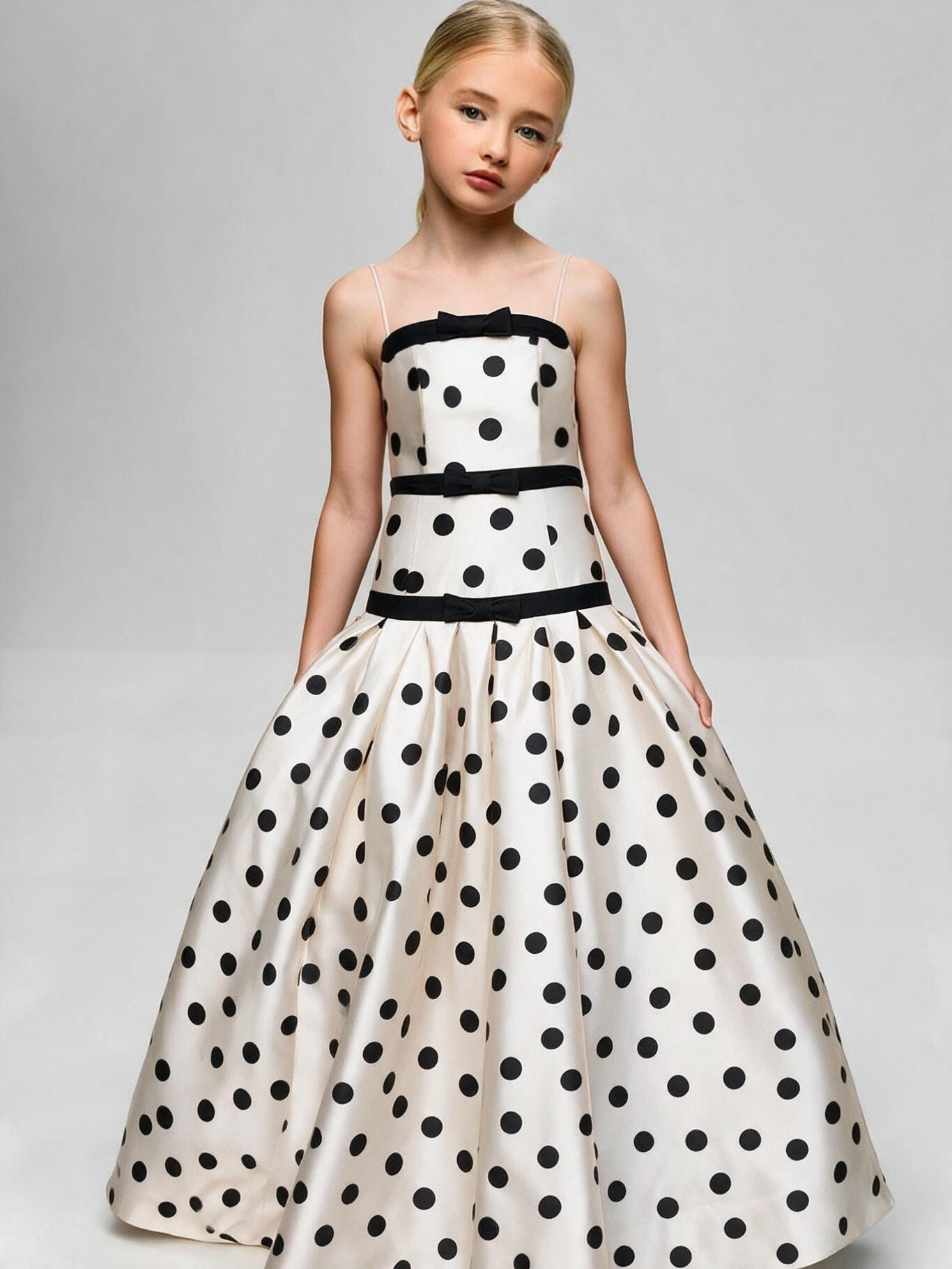 Satin Bow Sleeveless Maxi Dresses - image 2