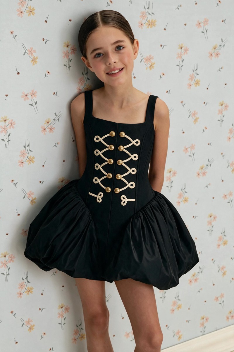 Chemical Fiber Blend Buckle Sleeveless Midi Dresses - image 2