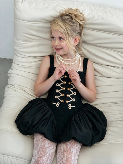 Chemical Fiber Blend Buckle Sleeveless Midi Dresses - image 6