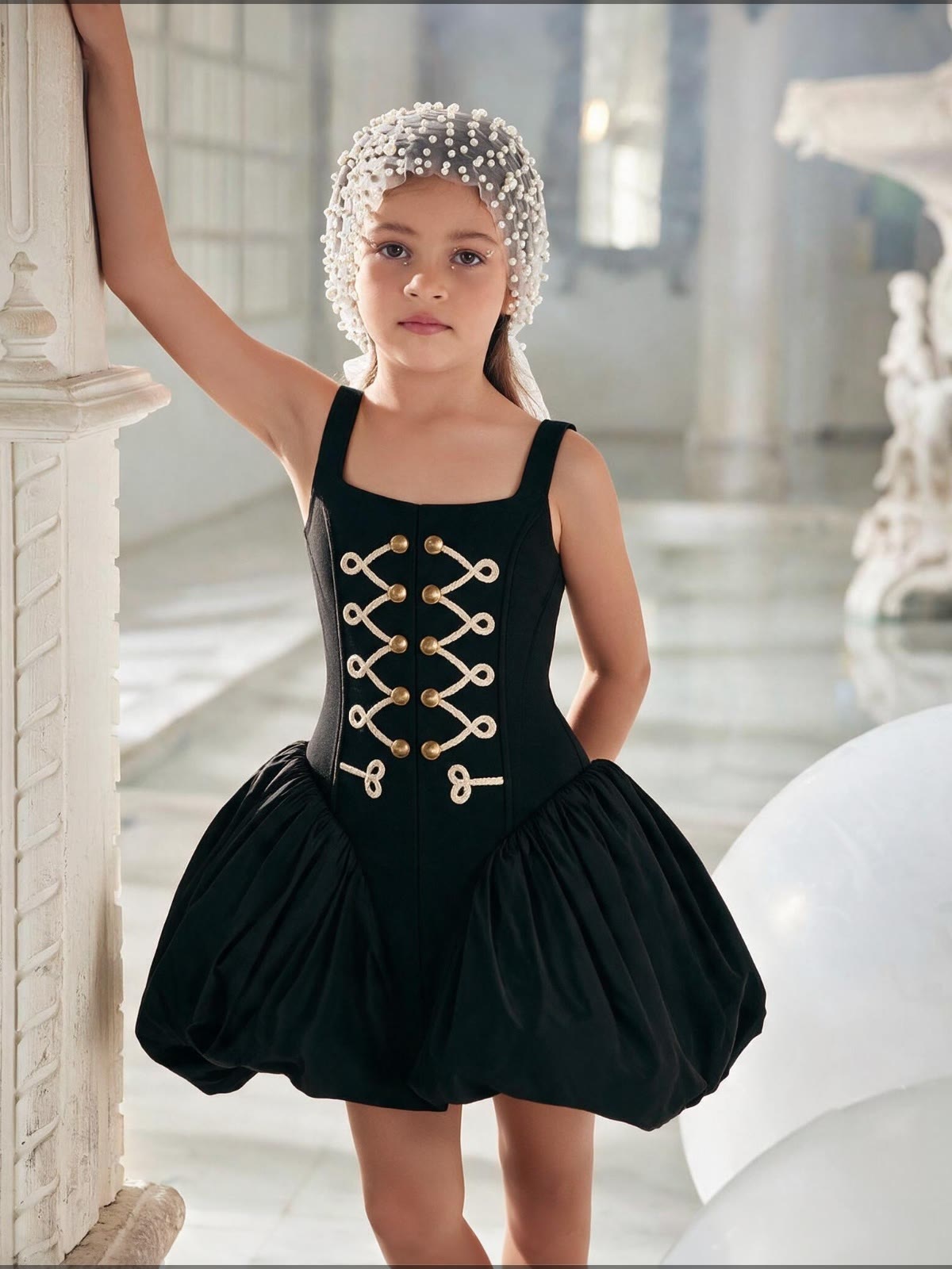 Chemical Fiber Blend Buckle Sleeveless Midi Dresses - image 4
