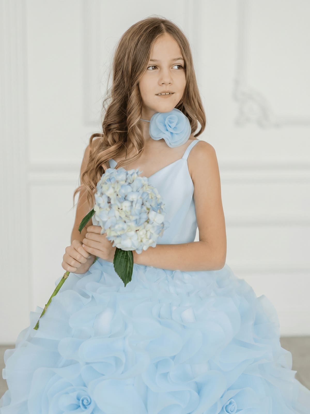 Organza Rosette Sleeveless Midi Dresses - image 2
