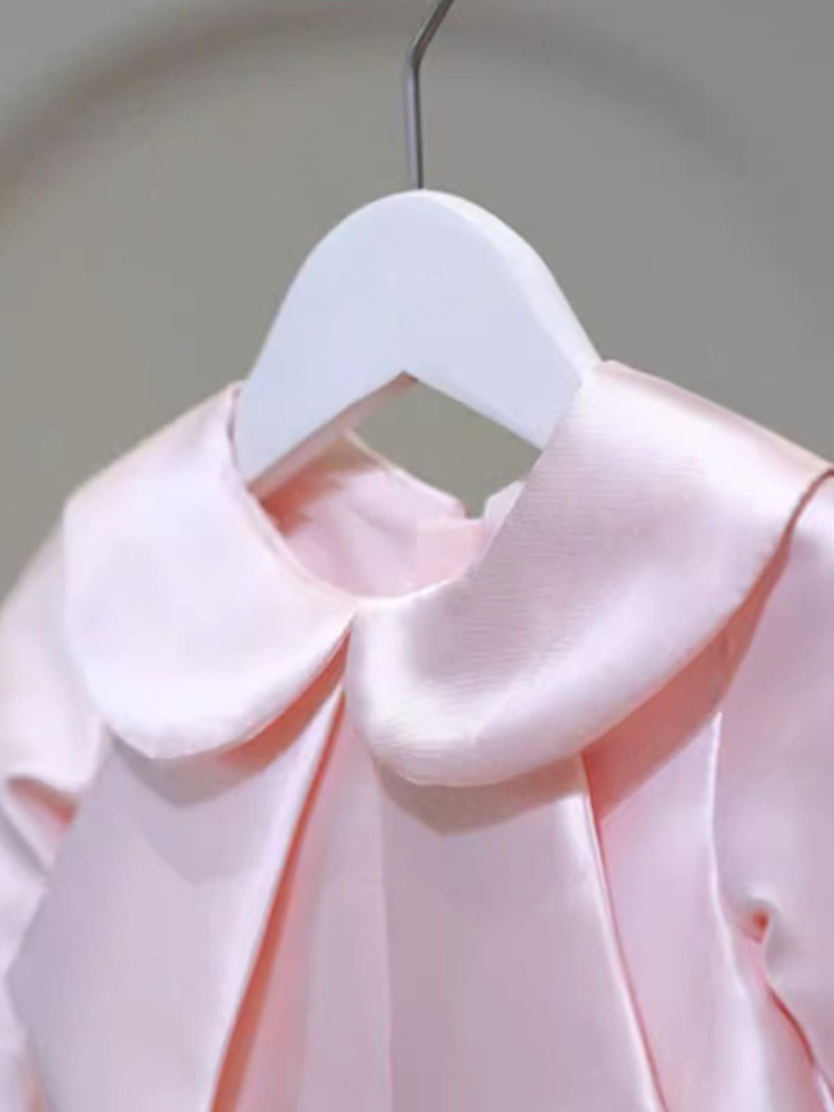 Satin Bow Long sleeve Midi Dresses - image 5