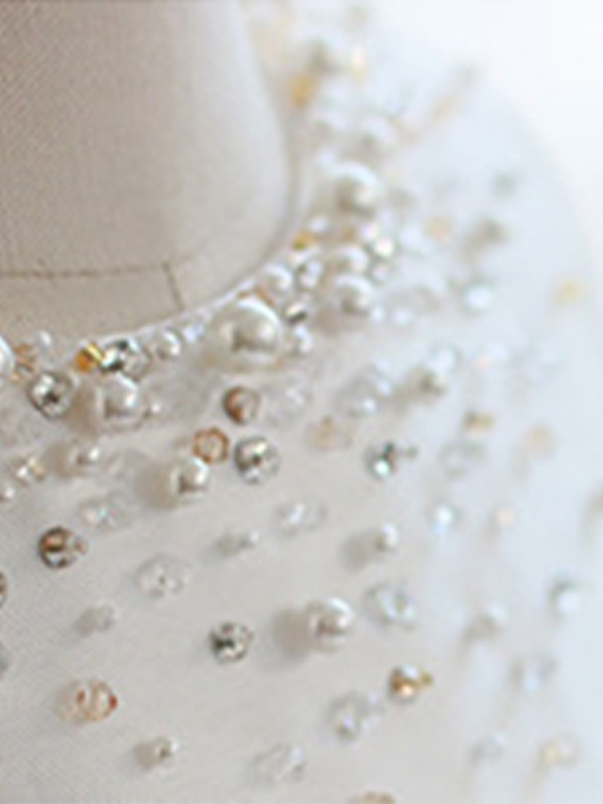 Chemical Fiber Blend Imitation Pearls Bow Sleeveless Mid-long Dresses - image 18
