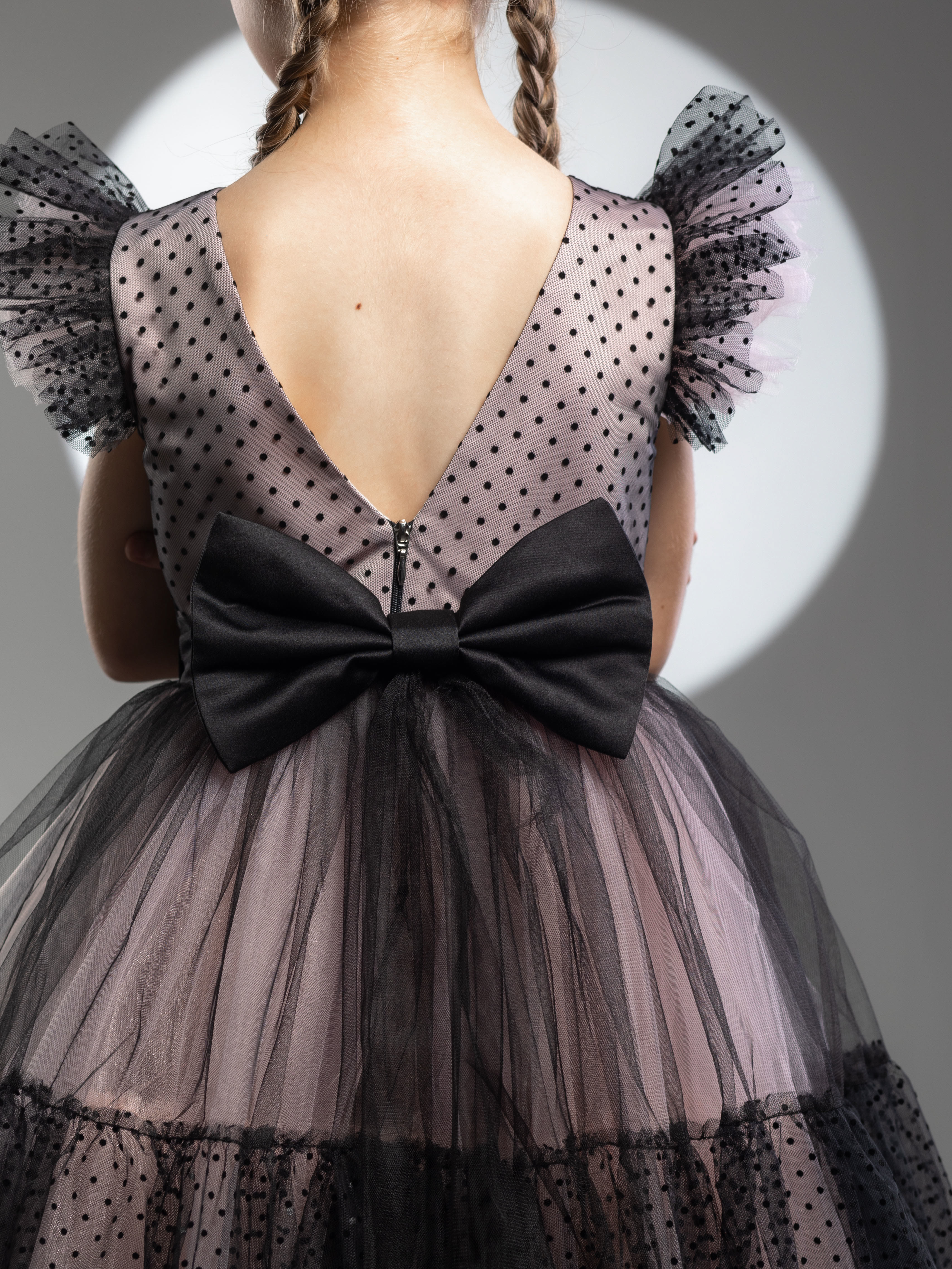 Mesh Bow Cap Sleeve Midi Dresses - image 14