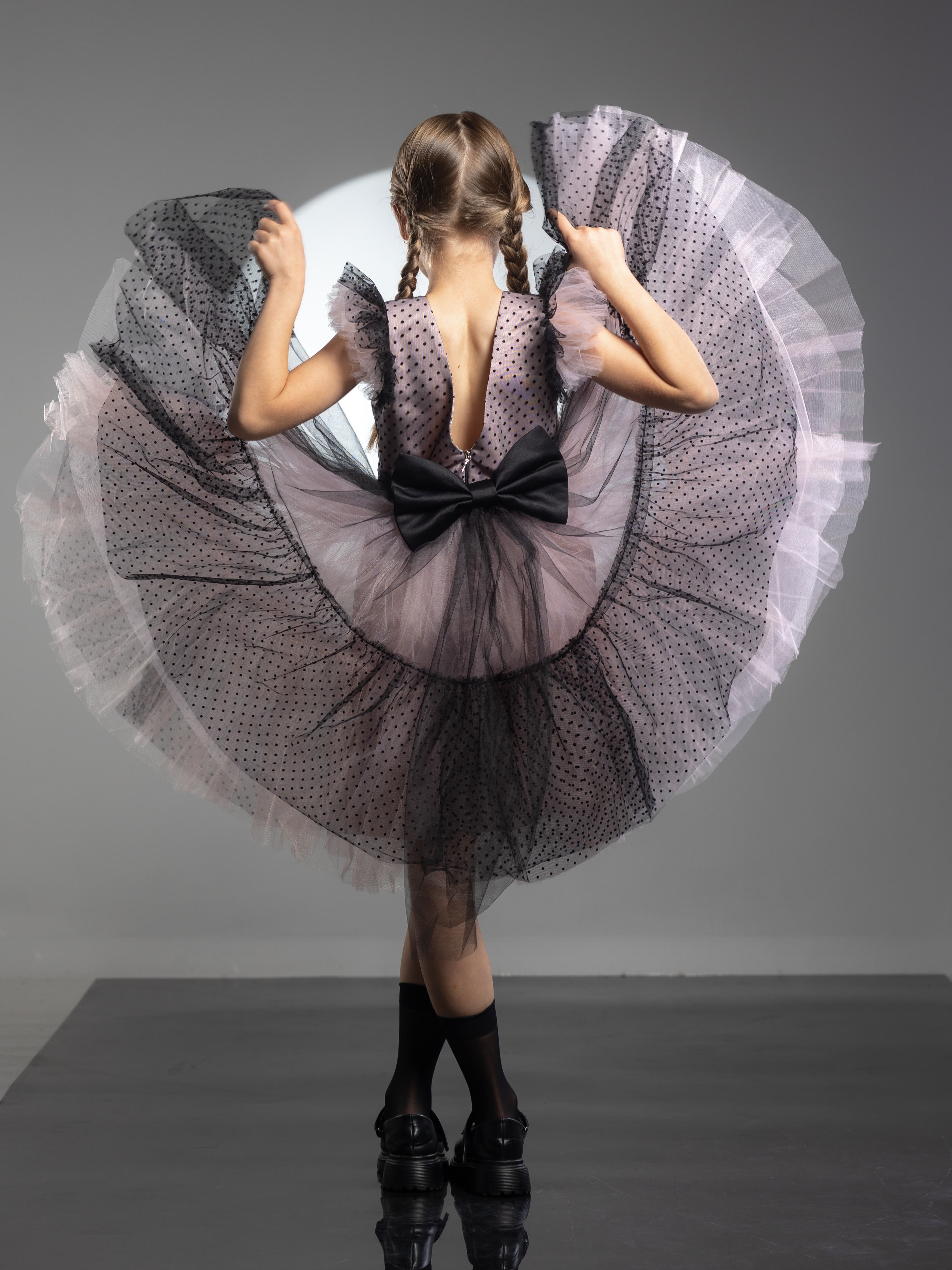 Mesh Bow Cap Sleeve Midi Dresses - image 2