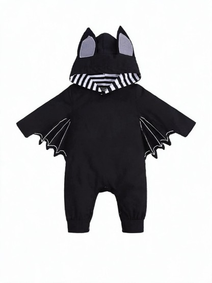 100% Cotton Button Long Sleeve Short Bodysuit - Black - 12-18M - image 1