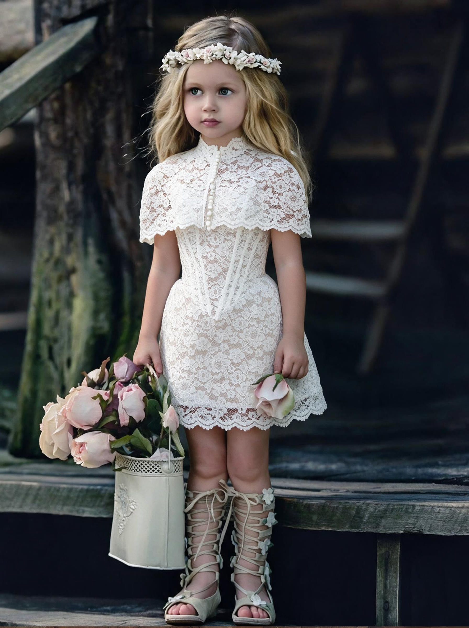 Lace Buckle Sleeveless Short Two-piece Set - image 8