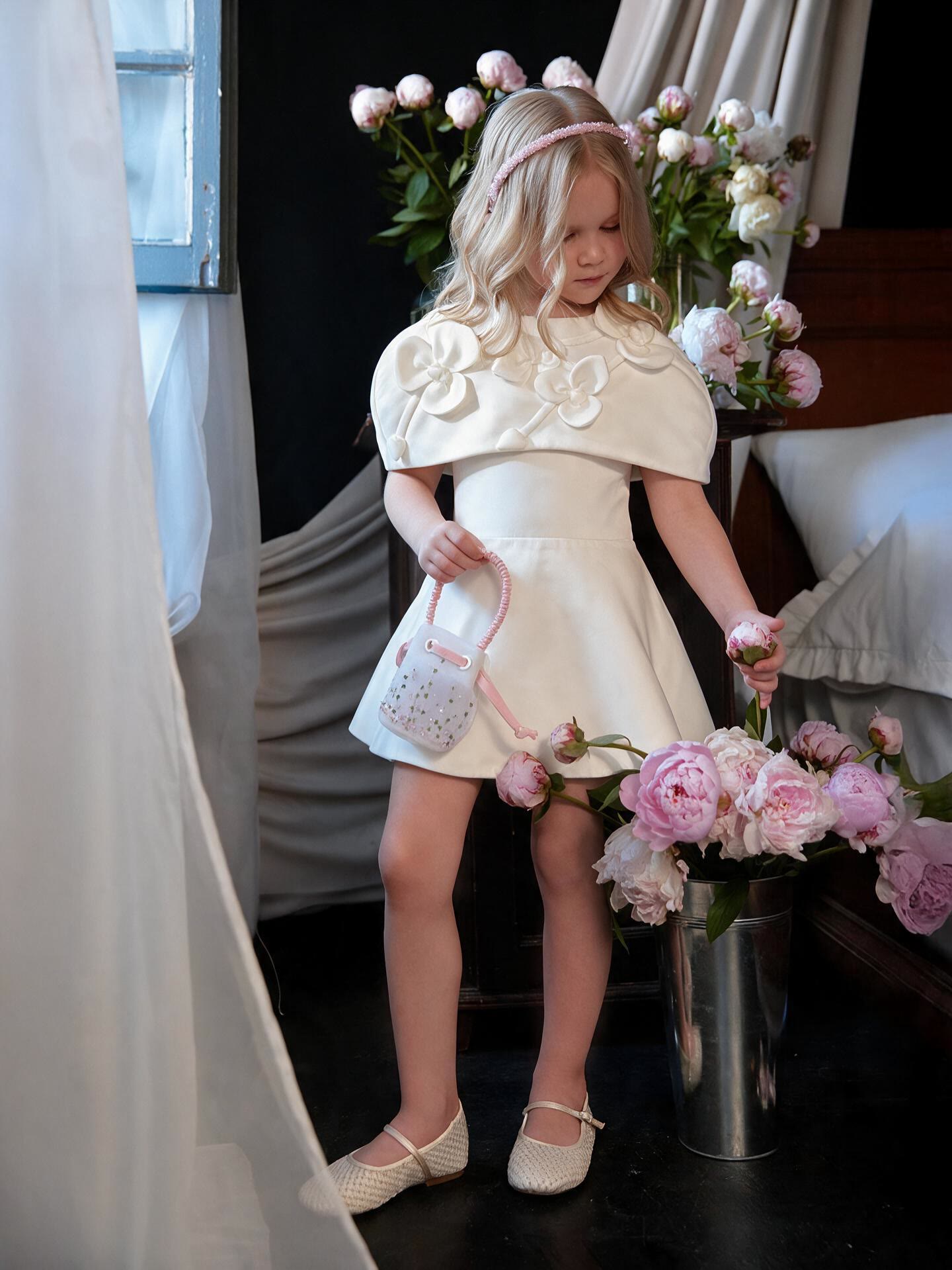 Satin Rosette Sleeveless Short Two-piece Set - image 3