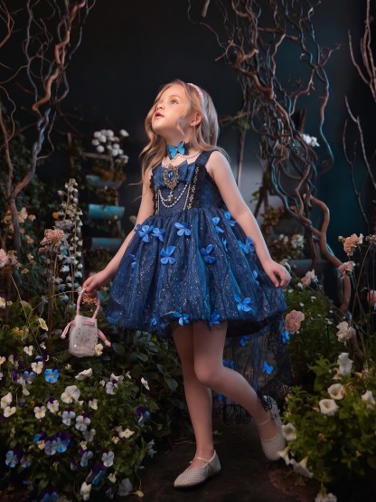 Chemical Fiber Blend Bow Sleeveless Short Dresses - image 5