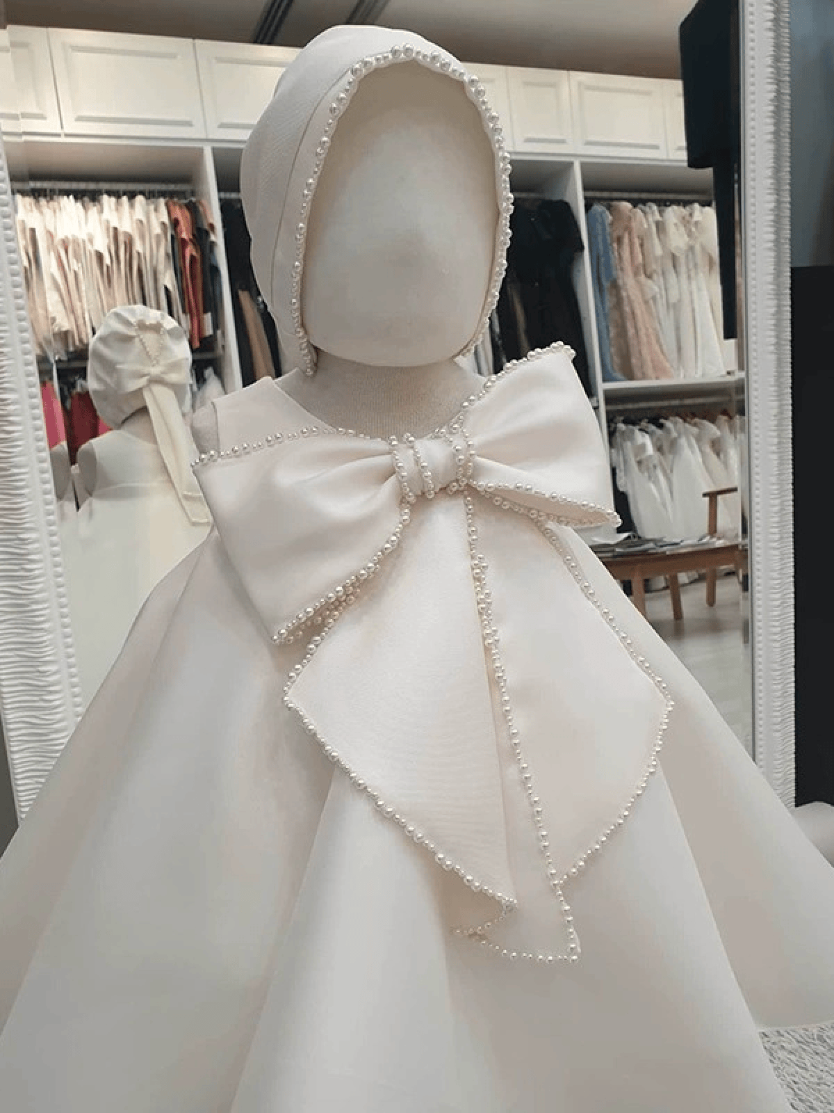 Satin Bow Sleeveless Short Dresses - image 7