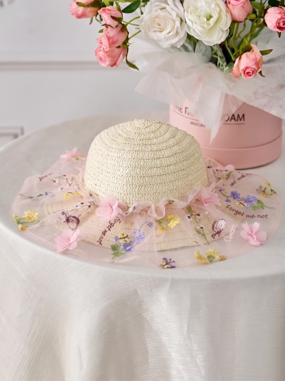 Mesh Rosette Sleeveless Midi Dresses With Hat And Wing - image 21