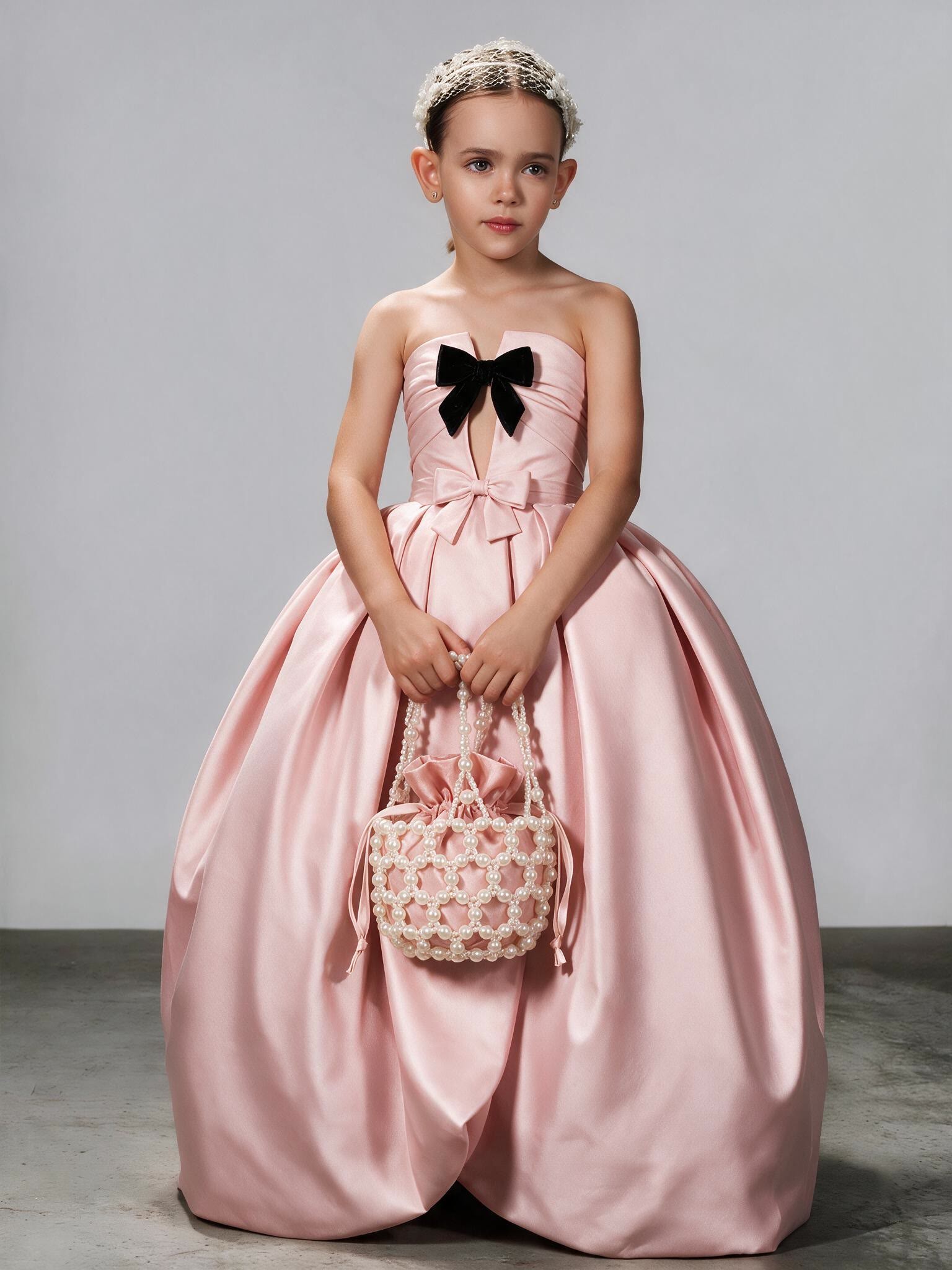 Satin Bow Sleeveless Maxi Dresses - image 2