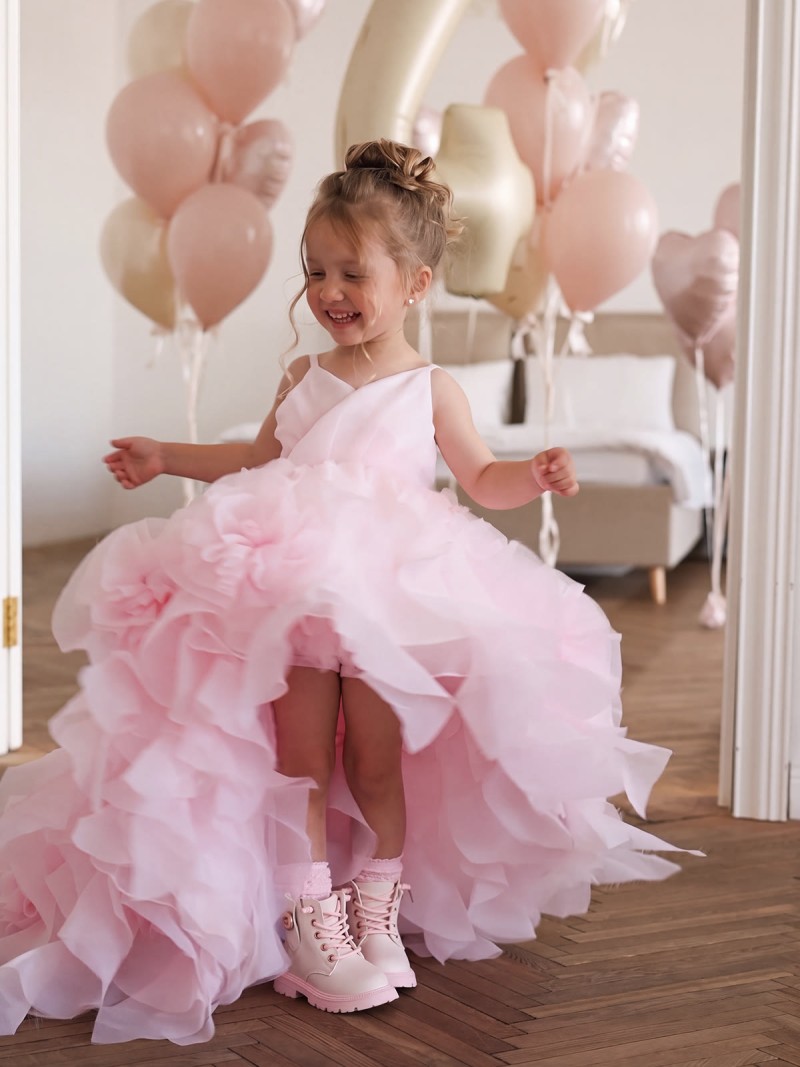 Organza Rosette Sleeveless Maxi Dresses - image 2