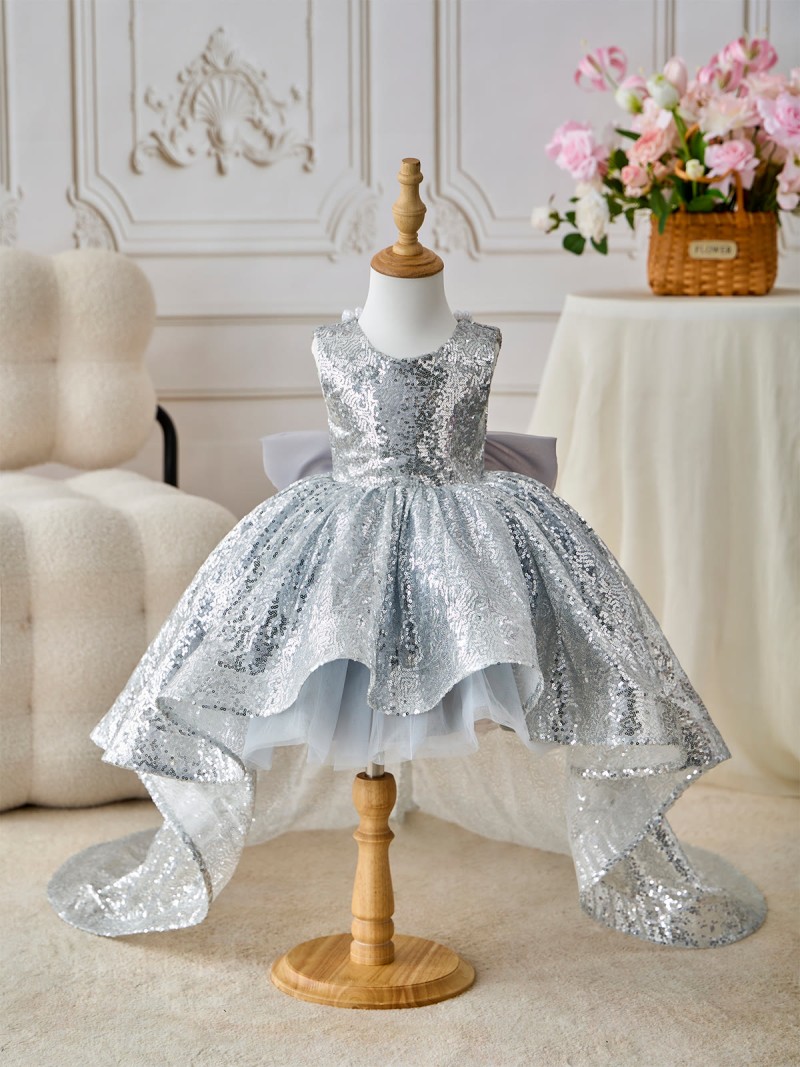 Glitter Bow Sleeveless Maxi Dresses - image 2