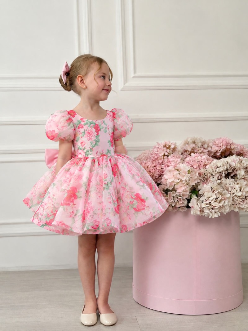 Organza Bow Sleeveless Short Dresses - image 2