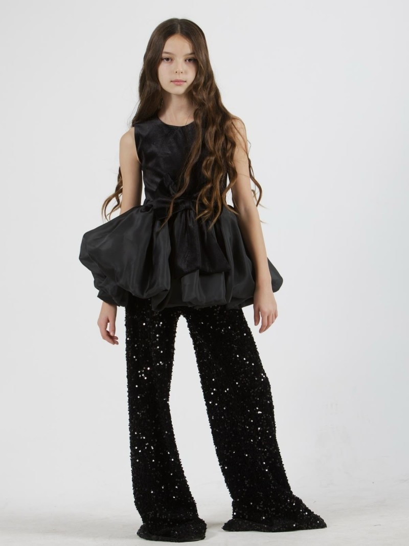 Glitter Split Joint Sleeveless Long Two-piece Set - image 2