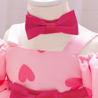 Mesh Bow Short Sleeve Maxi Dresses - image 4