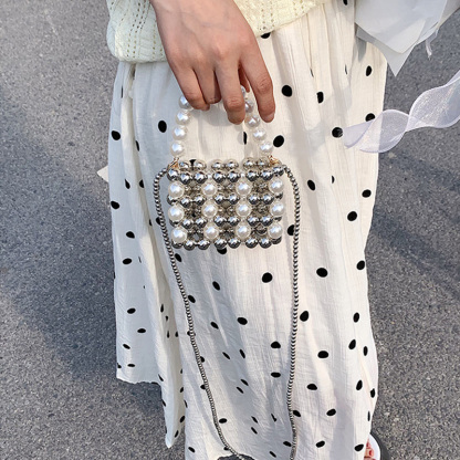 Solid With Pearls Bags - image 10