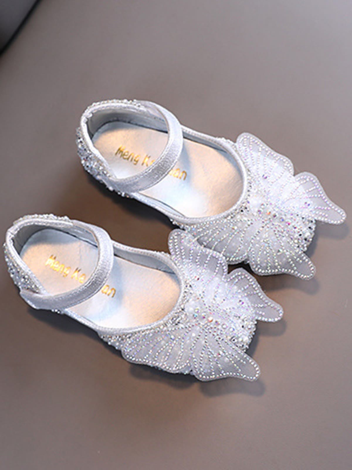 Solid Rhinestones Round Toe Mary Janes - image 8