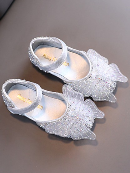 Solid Rhinestones Round Toe Mary Janes - image 8