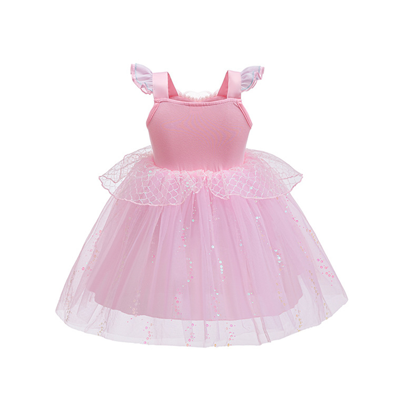 Mesh Sequins Sleeveless Mid-long Dresses - image 3