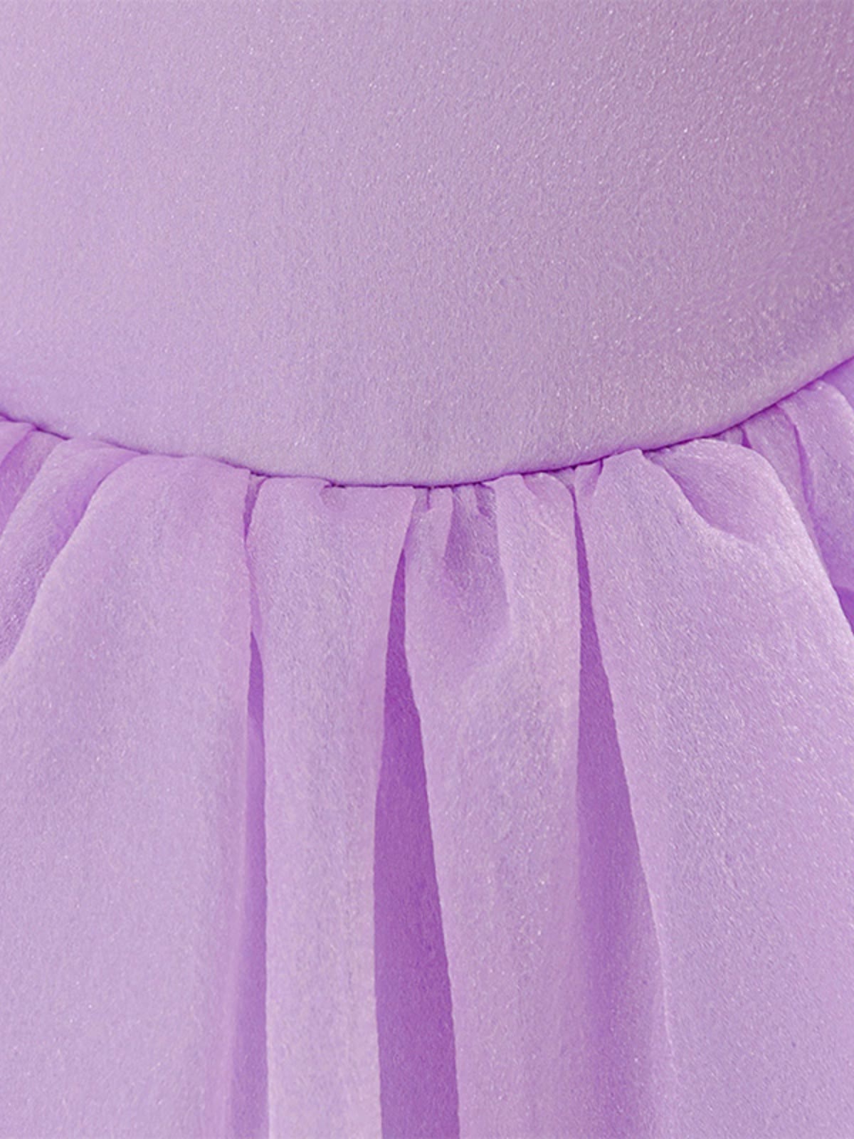 Organza Cotton-Blend Bow Ruched Short Sleeve Regular Dresses - image 13