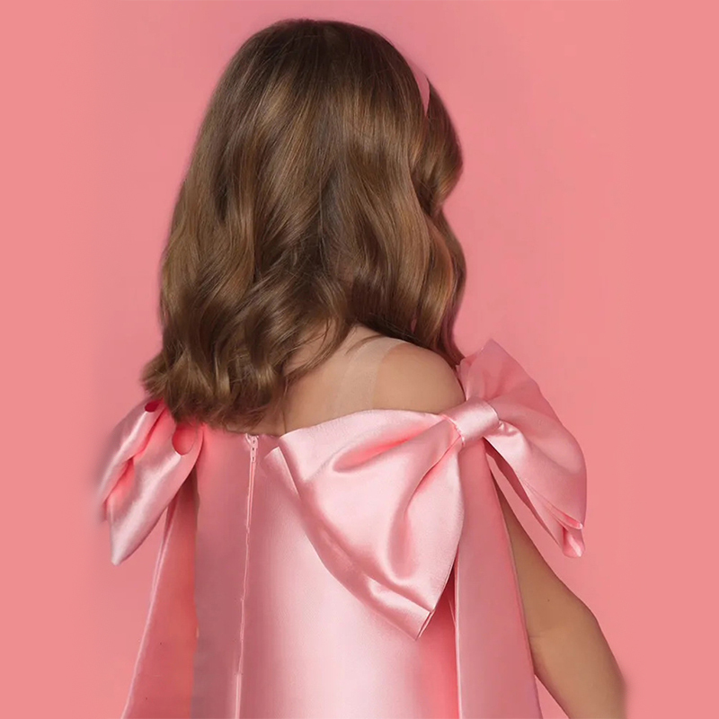 Satin Bow Sleeveless Regular Dresses - image 11