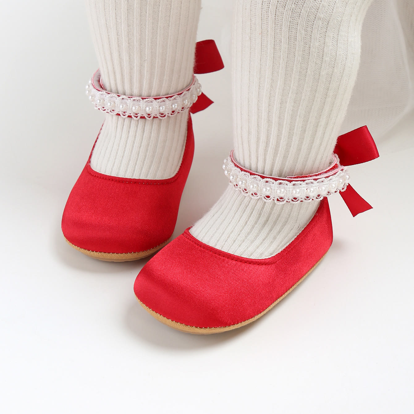 Solid Pearl Round Toe Mary Janes - image 65