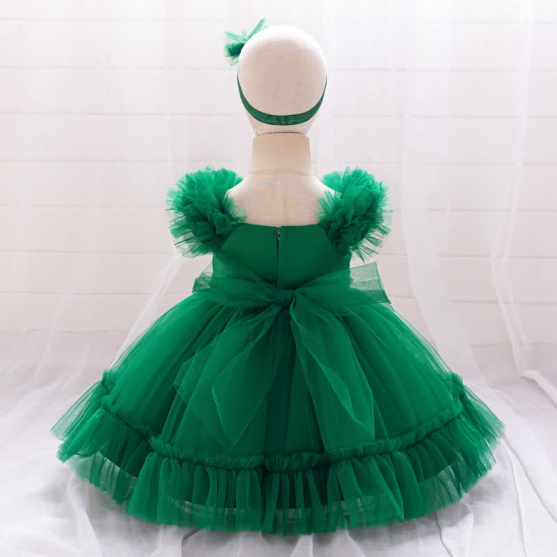Mesh Bow Sleeveless Short Dresses - image 31