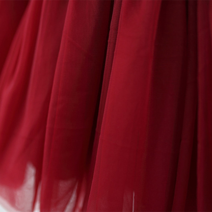 Mesh Bow Sleeveless Regular Dresses - image 11