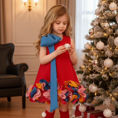 SCUBA KNIT Bow Sleeveless Midi Dresses - image 10