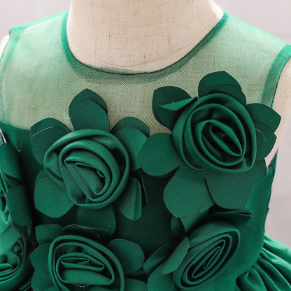 Satin Rosette Sleeveless Midi Dresses - image 11