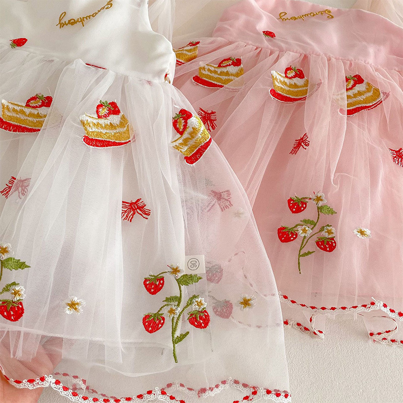  Mesh Bow Embroidery SleevelessMidi Dresses - image 13