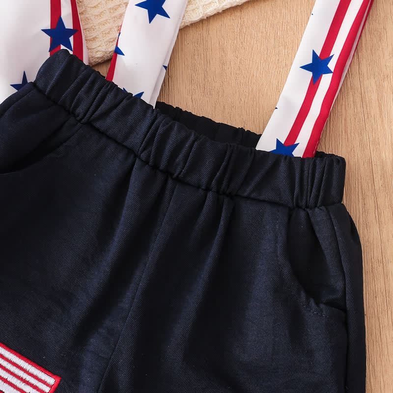 Cotton-blend Bow Short Sleeve Fifth Pants Two-piece Set - image 6