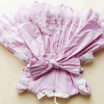 100% Cotton Lace Bow Sleeveless Midi Dresses - image 8