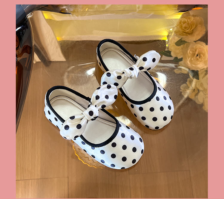 Polka Dots  Bow Round Toe  Mary Janes  - image 4