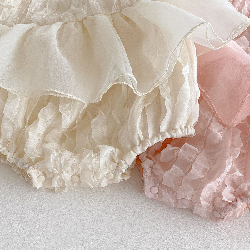 Chiffon Rosette Short Sleeve Regular Dresses - image 14