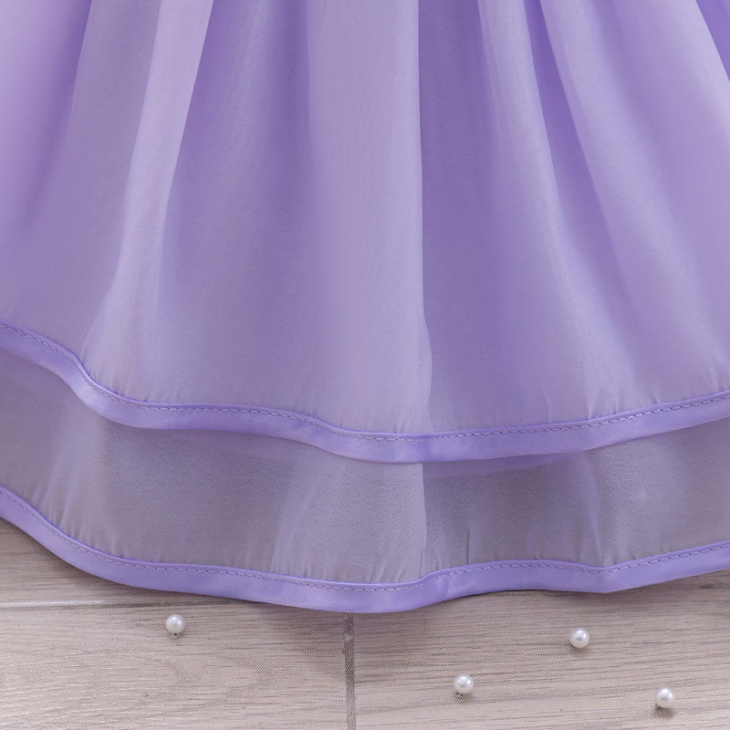 Organza Rosette Cap Sleeve Midi Dresses - image 26