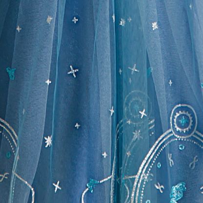 [Archive Sale] Velvet & Mesh Long Sleeve Mid-long Dresses - image 9