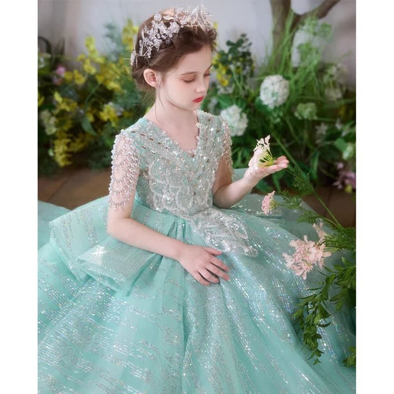 Mesh Sequins Folds Sleeveless Maxi Dresses - image 8