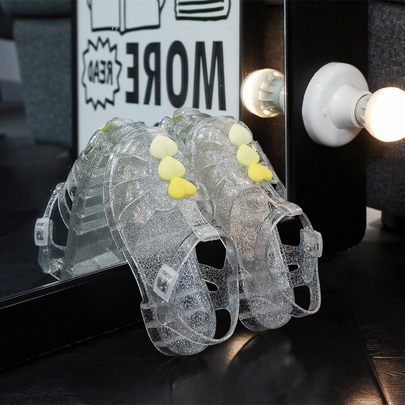 Solid Embellished Round Toe Sandals - image 16