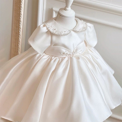Satin Rhinestone Sleeveless Midi Dresses - image 3