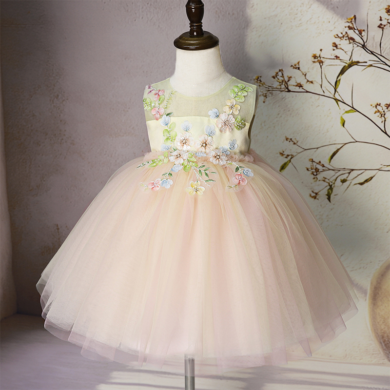 Mesh Rosette Sleeveless Midi Dresses - image 3